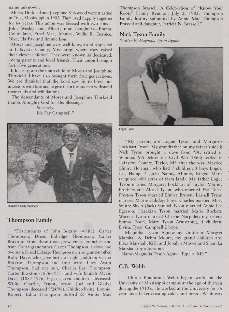 African American History Project page
